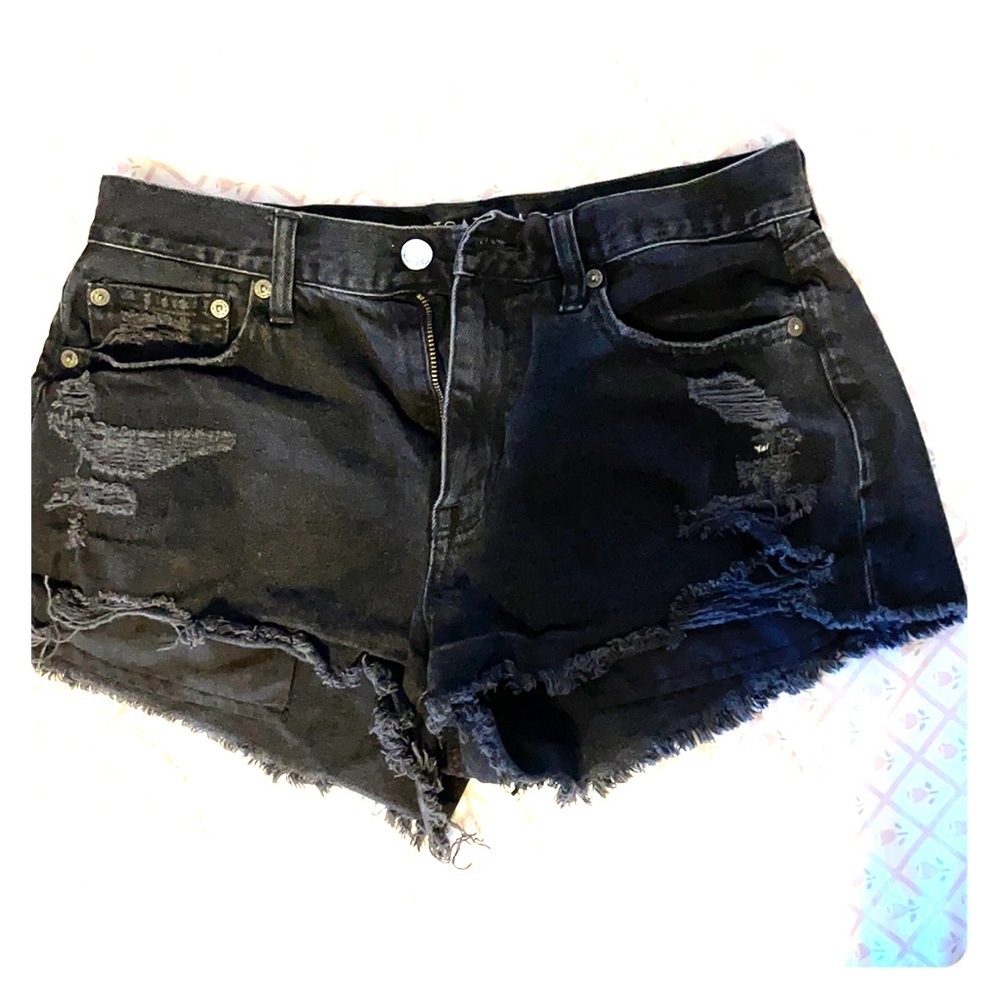 American Eagle Black denim shorts